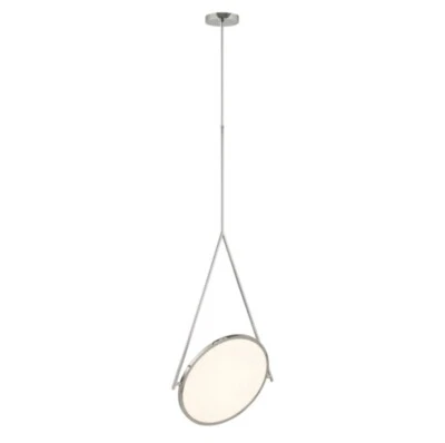 Lámpara colgante moderna de níquel pulido por confort visual Foto 1 de 3