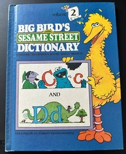 Big Birds Sesame Street Dictionary Book Volume 2 Vintage 1981 Hardcover Book - Picture 1 of 4