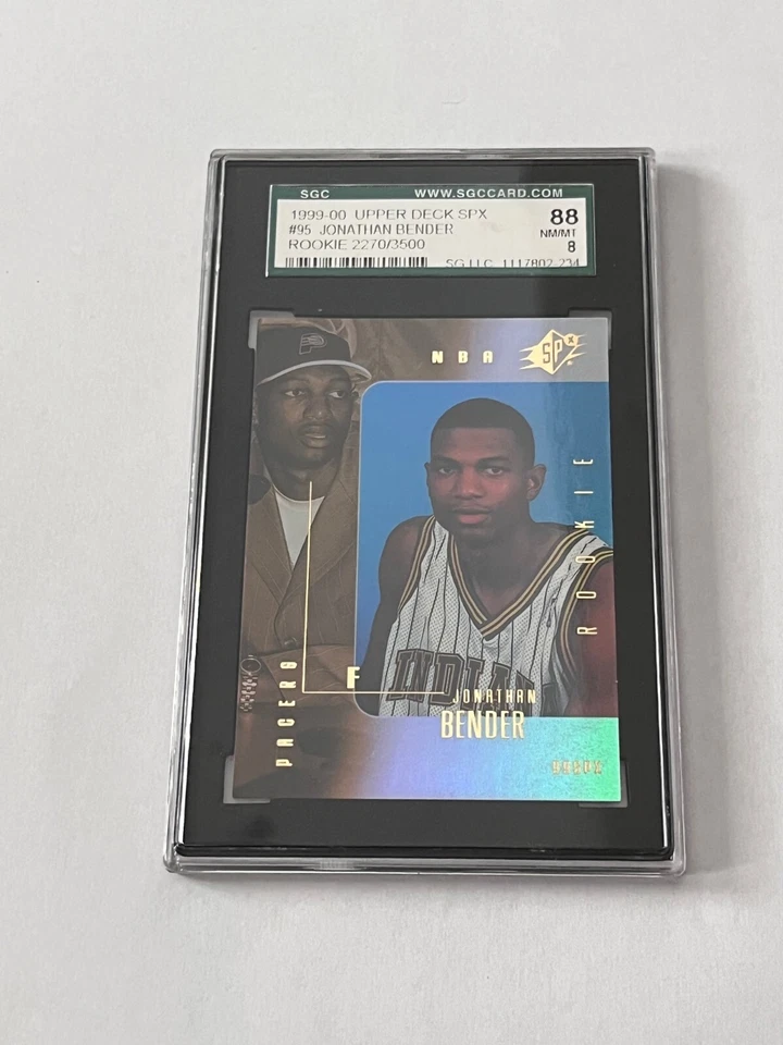 Tarjeta de novato de baloncesto Jonathan Bender - 1999-00 Upper Deck SPX Rookie #95 Foto 1 de 2
