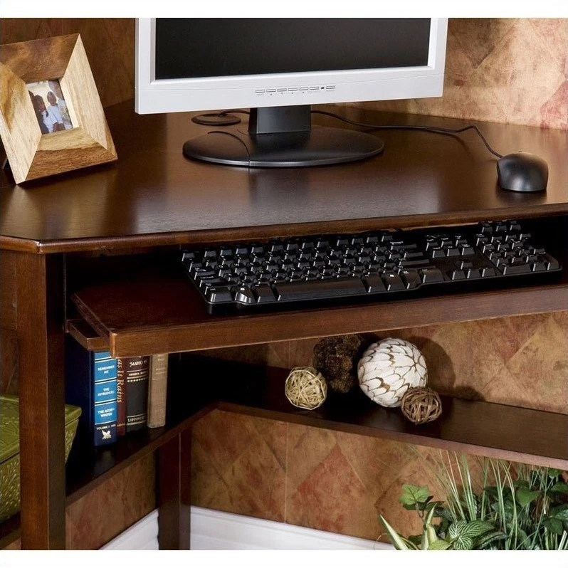 SEI Gilmore Corner Desk in Espresso Csn4466