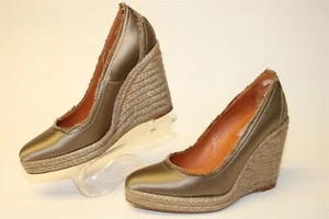 Lanvin Leather Espadrille Deconstructed Pumps Womens Size 5 36 Spain Made Shoes - Picture 1 of 24