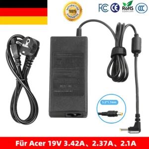 65W 19V Netzkabei für Acer LCD Monitor S202HL S230HL S231HL Netzteil Ladegerät - Bild 1 von 11