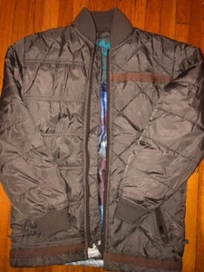 Volcom Puffer Olive Green Jacket Boys Size Small - Picture 1 of 4