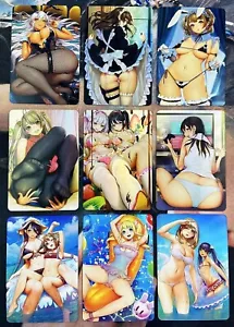 Sexy Anime Girl Waifu Card Goddess Story Doujin DIY 9 Pcs/Set Hot Card New DIY - Picture 1 of 1