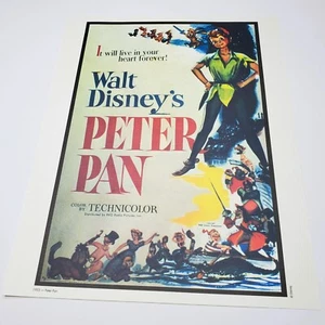 Poster Peter Pan autentico film Disney stampa Capitan Uncino Mr. Smee 11x14 - Foto 1 di 2