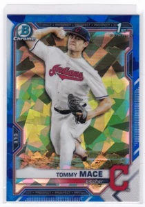 Tommy Mace SAPPHIRE 2021 Bowman Draft #BDC-111 Cleveland Guardians - Picture 1 of 3