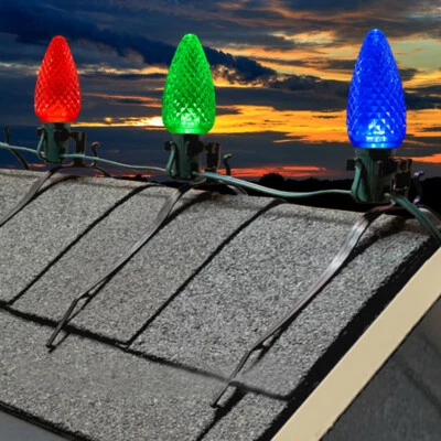 Easy Roof Top Ridge Line Mounting Clips For C6, C7, C9, Rope Lights & More - 25  - Image 1 of 4