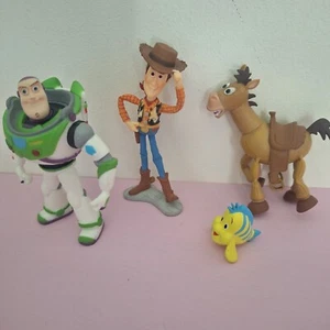 4 BULLYLAND Disney Toy Story Figures Cake Top Pixar Buzz Woody Donkey Flounder - Bild 1 von 9