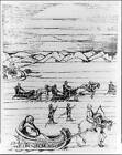 Photo:Snow travel in sleigh in 16th century Russia