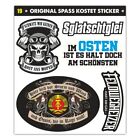Sticker Set Feldwegheizer lustige Ostdeutschland Sprüche Aufkleber Ossi DDR Logo