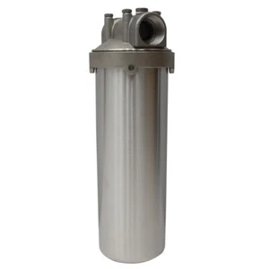 Heavy-duty Filter Housing Stainless Steel 1"NPT for 10"L Cartridges w/ Bracket - Picture 1 of 16