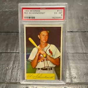 1954 Bowman Red Schoendienst #110 *Cardinals* PSA 6 EX-MT - Picture 1 of 2
