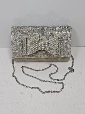 Inc International Concepts Estrás y Malla Brillante Bolso sin asas Bandolera Lazo Foto 1 de 4