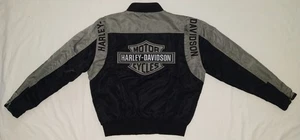 Harley Davidson Gray/Black Nylon Riding Jacket 98417-08VM Mesh Lined Size M - Picture 1 of 7