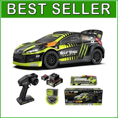 High-Performance 1/10 RC Rally Car with Gyro - Fast 50 mph All-Terrain Fun - Image 1 of 4
