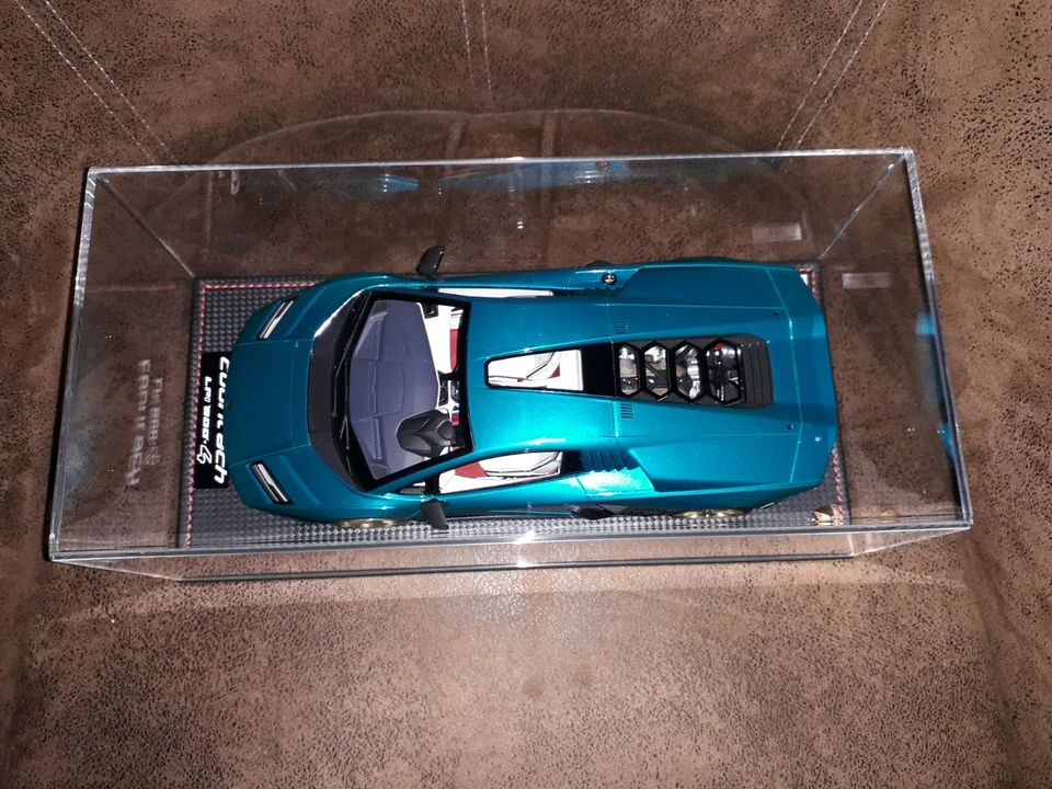 LAMBORGHINI COUNTACH LPI 800-4 BLU URANUS 1/18 MR MODELS - Photo 1/4