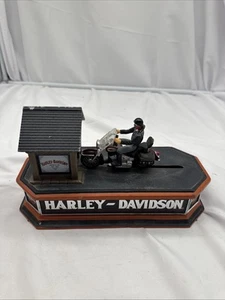 Franklin Mint Harley Davidson Cast Iron Mechanical Bank. s2 - Picture 1 of 8