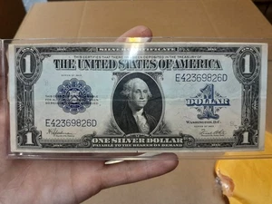 1923 $1 ONE DOLLAR HORSE BLANKET SILVER CERTIFICATE LARGE NOTE XF+ - Picture 1 of 6