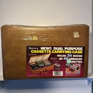 VINTAGE Service Dual Purpose Cassette Carrying Case NEW - Picture 1 of 4