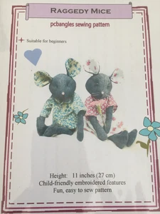 # RAGGEDY MICE SPIELZEUG SCHNITTMUSTER - UNBENUTZT - Bild 1 von 3