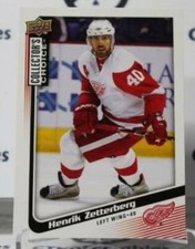 HENRIK ZETTERBERG # 194 UPPER DECK 2009-10 DETROIT RED WINGS NHL HOCKEY TRADING 