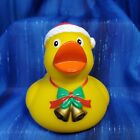 Christmas Duck With Santa Hat And Bells Rubber Duck From Factotum New