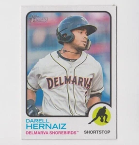 (15) Darell Hernaiz 2022 TOPPS HERITAGE MINOR LEAGUE ROOKIE LOT #140 SHOREBIRDS - Picture 1 of 1