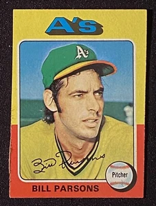 Tarjeta de béisbol Bill Parsons MLB Oakland A's Pitcher Topps #613 - Imagen 1 de 2