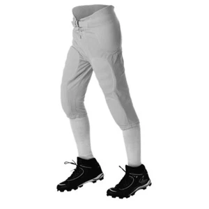 Alleson Youth 7 Pad Solo Integrated Football Pant- Gray, XL - Picture 1 of 8