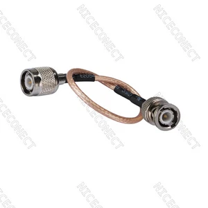 TNC Male to BNC Male Plug Pigtail RG316 15cm for Wireless RF Jumper Cable - Picture 1 of 3
