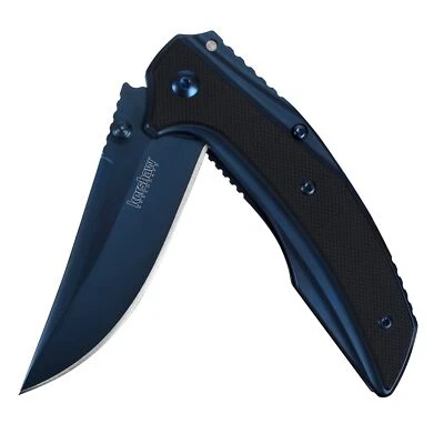 Kershaw 3-Inch Blue Pocketknife with SpeedSafe Opening and Deep Carry Pocketclip - Image 1 of 4