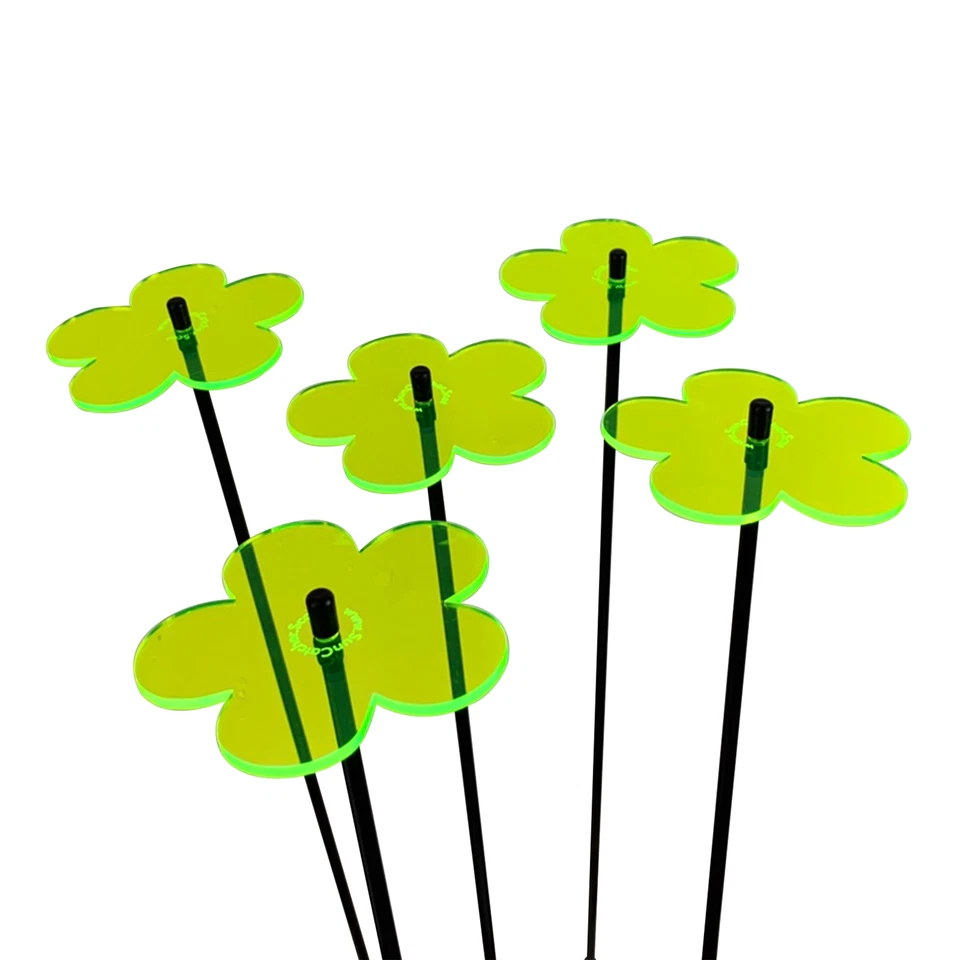 SunCatcher Garden Decor Accessory 5 Medium Glowing Blossom Stakes Gardeners Gift - Image 1 of 1