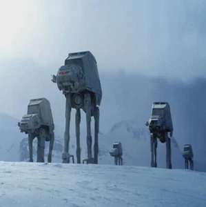 IKEA Detolf 15x15 Diorama Backdrop - IMPERIAL AT-AT ON HOTH - Picture 1 of 2