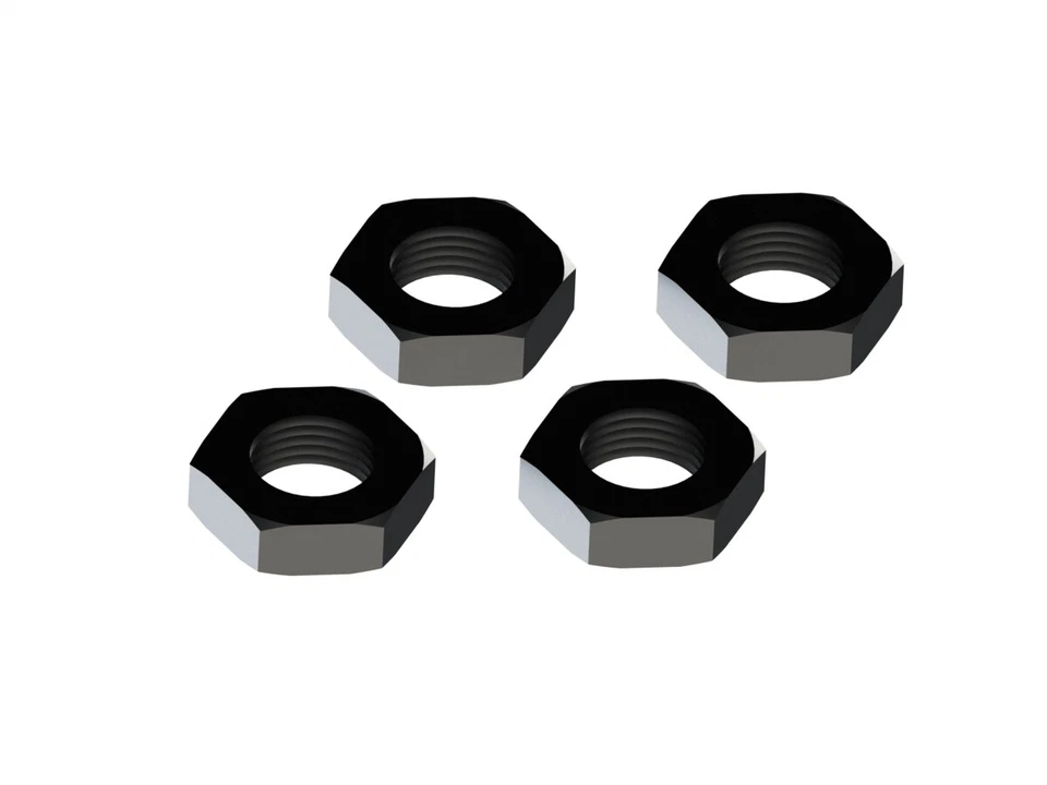 ARRMA Wheel Nuts 17mm Aluminum Black Typhon (4) Araar310449