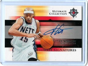 2006-07 UD ULTIMATE COLLECTION SIGNATURES VINCE CARTER AUTO #US-VC raw mint