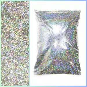 1 lb (454g) Holographic Silver Jewels Metal Flake .015" - Medium Paint Additive - Picture 1 of 5