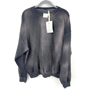 Urban Renewal recyceltes sonnengebleichtes Sweatshirt mit Rundhalsausschnitt in Anthrazit Größe Medium - Bild 1 von 3