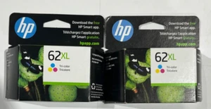 Inyección de tinta tricolor HP 2-62XL C2P07AN (lote de 2 cajas, fechas 2023-2025) OEM NUEVO EN CAJA ENVÍO Y DEVOLUCIÓN GRATUITOS - Imagen 1 de 4