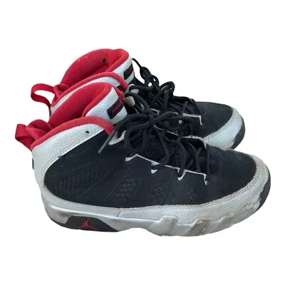 Nike Air Jordan 9 IX ретро PS Kilroy ребенка ясельного возраста размер 1Y 401811-012 красный серебро - Изображение 1 из 4