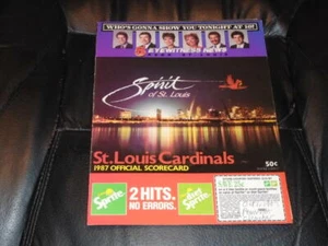 OCT 1 1987 CARDINALS CLINCH DIVISION BASEBALL PROGRAM VS EXPOS - Picture 1 of 2