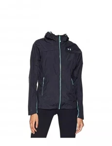 Under Armour Women Hooded Waterproof Wind Raincoat Jacket Coat M - Picture 1 of 3