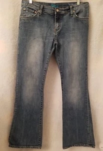 Blue Cult Womens Jeans Pants Size 32" Blue Midrise Flare Leg 121 Kate - Picture 1 of 6