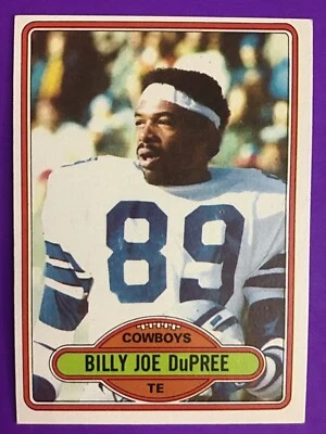 1980 TOPPS FOOTBALL SET BREAK CARD #  455 Billy Joe DuPree  NM/MT - Image 1 of 2