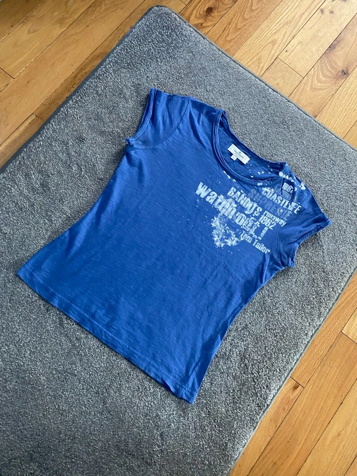 TOM TAILOR Girls T-Shirt - Junior Large, Blue - EXCELLENT - Image 1 of 3