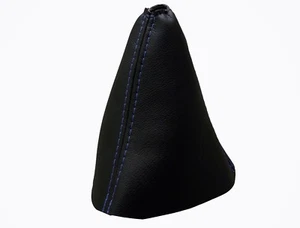 CITROEN C5 (2001-2008) Soufflet Levier De Vitesse 100% Cuir - Couture Bleu Clair - Picture 1 of 1