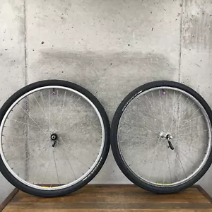Vintage Mavic 231 Wheel Set 26 in Shimano Deore XT FH-M732 730 36 135 A2 - Picture 1 of 23
