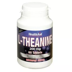 Tabletas HealthAid L-teanina 200 mg años 60 - Imagen 1 de 1