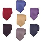 ALARA Mens Classic Dress Tie 3.15 Micro Woven 100% Silk Designer Fashion Necktie