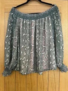 Top Shop off the shoulder Pretty top UK 12 - Picture 1 of 9