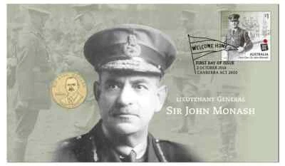 2018 Sir John Monash PNC with $1 Coin - image 1 of 4